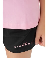 JOHN RICHMOND CICAM Completo tuta t-shirt e bermuda pink/black - Tute bambini - 3