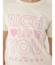 JOHN RICHMOND CICAM Completo tuta t-shirt e bermuda milk/pink - Tute bambini - 2