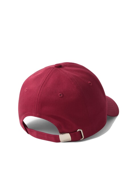 CKJ MONO LOGO Cappello modello baseball in cotone deep rouge - Cappelli