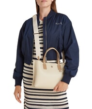 TOMMY HILFIGER TH DISTINCT Borsa a mano, con tracolla classic beige - Borse Donna - 4
