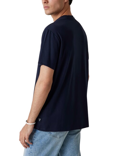 BSC EMBROIDERY LOGO T-shirt in cotone con logo ricamato smart blue multi - T-shirt Uomo