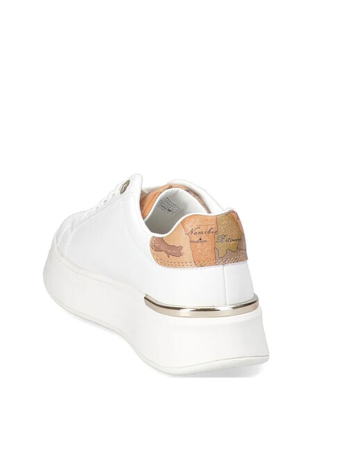 GEO JR Sneakers alte logo laterale Bianco/Geo Beige - Scarpe Donna