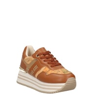 ALVIERO MARTINI PRIMA CLASSE GEO JR Sneakers platform logo laterale Cuoio/Geo Beige - Scarpe Donna - 3