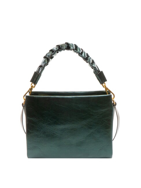 CAMPIONARIO - BOHEME PEPITA Borsa mini in pelle metallizzata kale green - Borse Donna