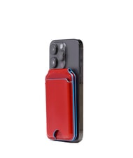 PIQUADRO BLUE SQUARE Portacard MagSafe con tracker ROSSO - Portafogli Uomo - 4