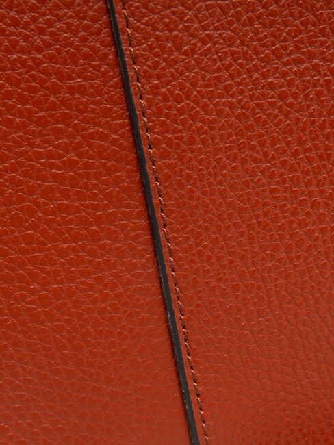 HELENA ROUND Borsa piccola in pelle a tracolla brick red - Borse Donna