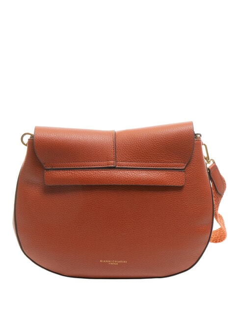 HELENA ROUND Borsa piccola in pelle a tracolla brick red - Borse Donna