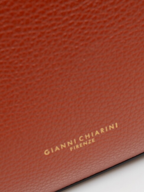 HELENA ROUND Borsa piccola in pelle a tracolla brick red - Borse Donna