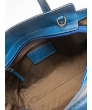 THE BRIDGE ELETTRA Borsa a mano in pelle con tracolla jeans abb. oro - Borse Donna - 5