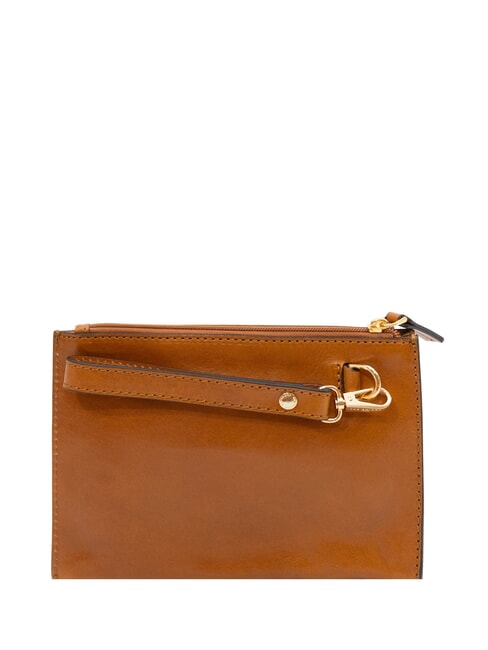 DANTE  Necessaire in pelle cognac/oro - Bustine & Necessaire