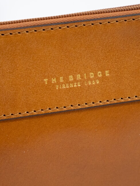 DANTE  Necessaire in pelle cognac/oro - Bustine & Necessaire