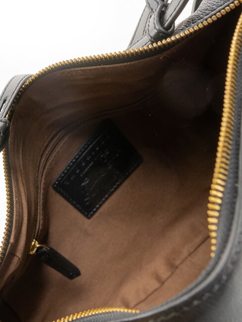 DOMITILLA  Borsa a spalla, in pelle Nero Oro - Borse Donna