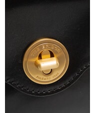 THE BRIDGE IRENE  Mini Bag a tracolla, in pelle Nero Oro - Borse Donna - 3