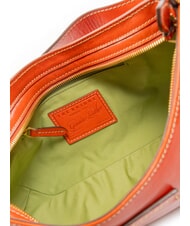 THE BRIDGE GIORGIA Borsa a spalla in pelle arancio bruciato abb. oro - Borse Donna - 5