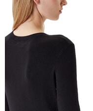 GUESS KIARA TRIANGLE LOGO Maglioncino girocollo con strass jetbla - Maglie Donna - 3