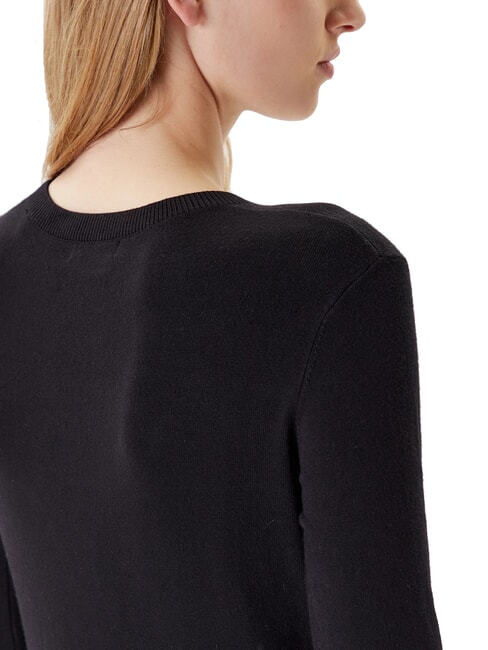 KIARA TRIANGLE LOGO Maglioncino girocollo con strass jetbla - Maglie Donna