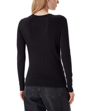 GUESS KIARA TRIANGLE LOGO Maglioncino girocollo con strass - Maglie Donna