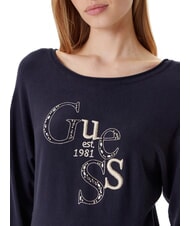 GUESS KASSIDY Maglioncino con logo jetbla - Maglie Donna - 4