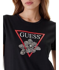 GUESS FLOWER BLING T-shirt con stampa e applicazione jetbla - T-shirt e Top Donna - 3