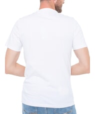 GUESS CHEST BOX T-shirt in cotone con stampa purwhite - T-shirt Uomo - 2