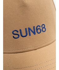 SUN68 LOGO Cappello modello baseball in cotone sabbia - Cappelli - 3