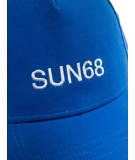 SUN68 LOGO Cappello modello baseball in cotone blue - Cappelli - 3