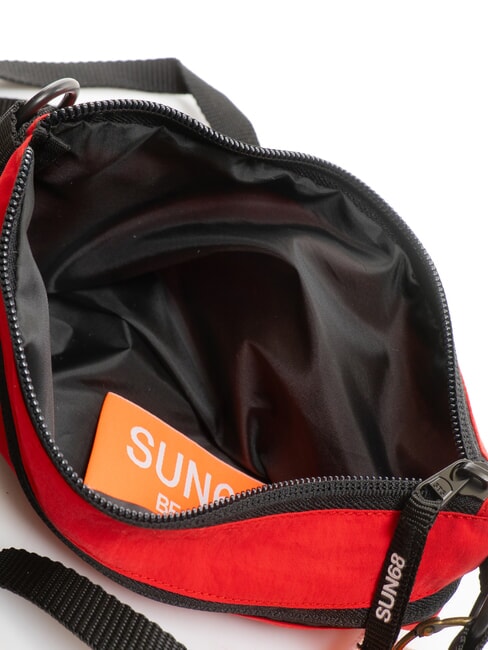 NYLON Borsello in nylon con tasca rosso fuoco - Tracolle Uomo