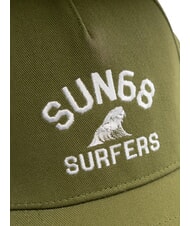 SUN68 LOGO Cappello modello baseball militare scuro - Cappelli - 3