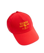 SUN68 LOGO Cappello modello baseball rosso fuoco - Cappelli - 2