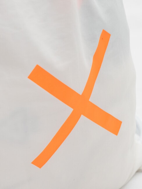 SHOE BAG Sacca porta scarpe bianco/arancio fluo - Accessori Viaggio