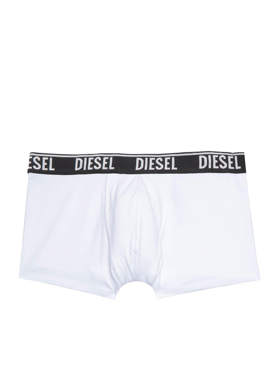 Diesel Boxer Uomo S9T9 UMBX-Rocco, Confezione Da 2, Cotone 95% Ed Elastan 5%, Bianco E Nero, Taglie S-M