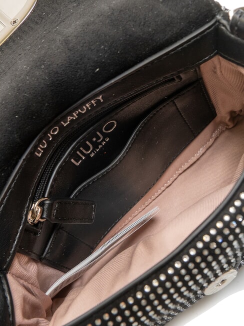 LAPUFFY Borsa micro a spalla con strass nero/steel - Borse Donna