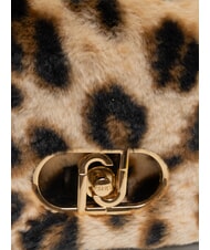 LIUJO LAPUFFY Borsa peluche animalier a spalla macul.naturale - Borse Donna - 3