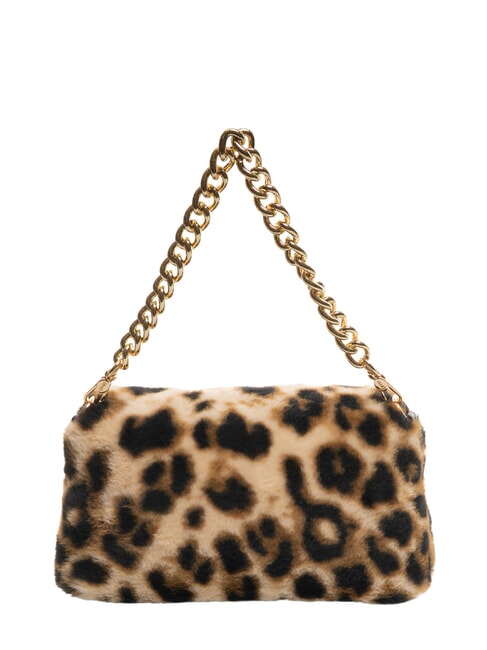 LAPUFFY Borsa peluche animalier a spalla macul.naturale - Borse Donna