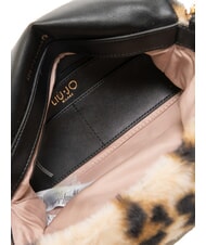 LIUJO LAPUFFY Borsa peluche animalier a spalla macul.naturale - Borse Donna - 5