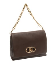 LIUJO LAPUFFY Borsa a spalla con patta moro light - Borse Donna - 2