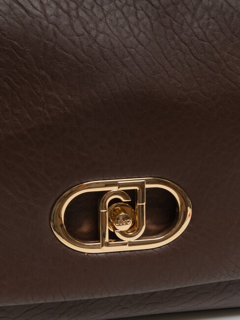 LAPUFFY Borsa a spalla con patta moro light - Borse Donna