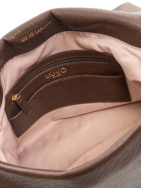 LAPUFFY Borsa a spalla con patta moro light - Borse Donna