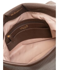 LIUJO LAPUFFY Borsa a spalla con patta moro light - Borse Donna - 5