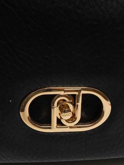 LAPUFFY Borsa a spalla con patta NERO - Borse Donna