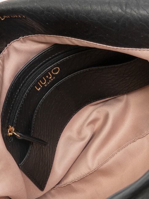 LAPUFFY Borsa a spalla con patta NERO - Borse Donna