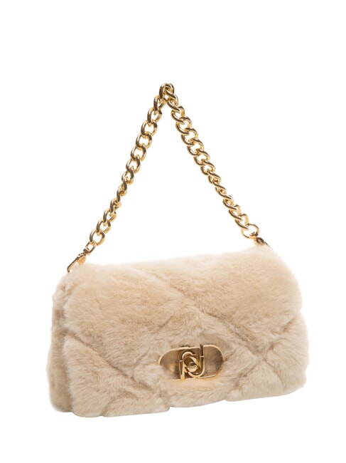 LAPUFFY Borsa peluche manico catena marmo - Borse Donna