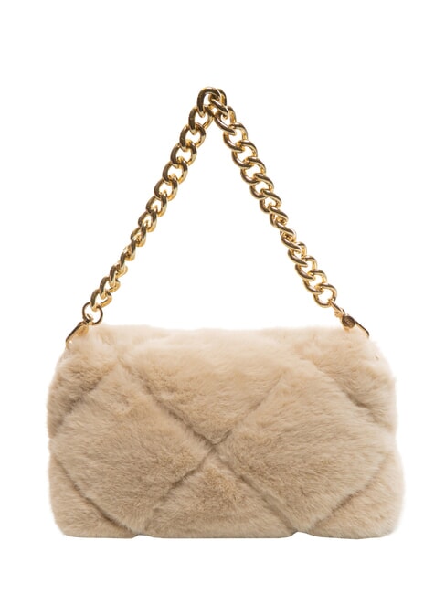 LAPUFFY Borsa peluche manico catena marmo - Borse Donna