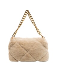 LIUJO LAPUFFY Borsa peluche manico catena marmo - Borse Donna - 4