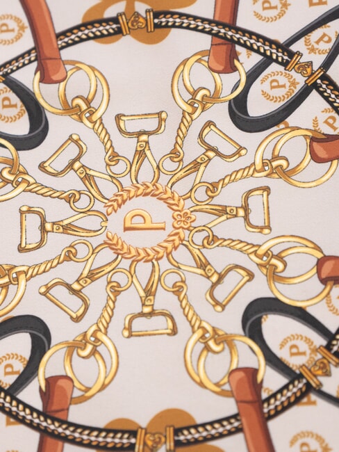 HEARTS TWILL Foulard marrone catena - Sciarpe