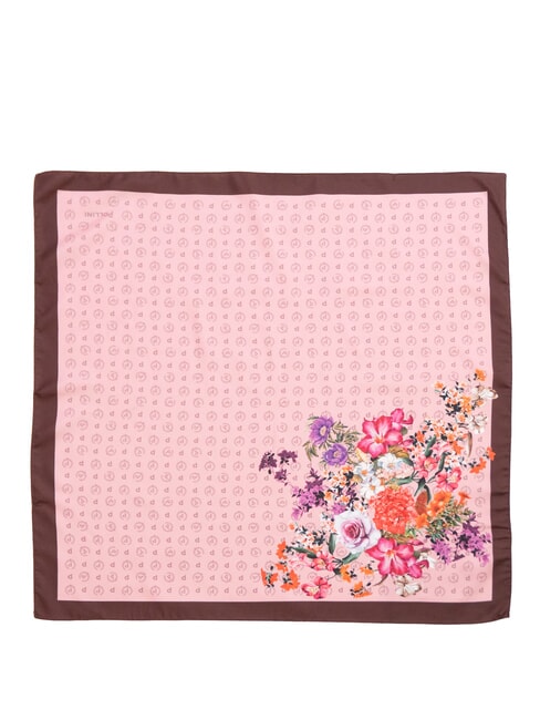 FLOWERS TWILL Foulard stampato rosa flowers - Sciarpe