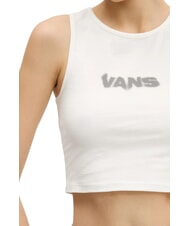VANS BLUR Canotta crop top stampa logo marshmallow - T-shirt e Top Donna - 3