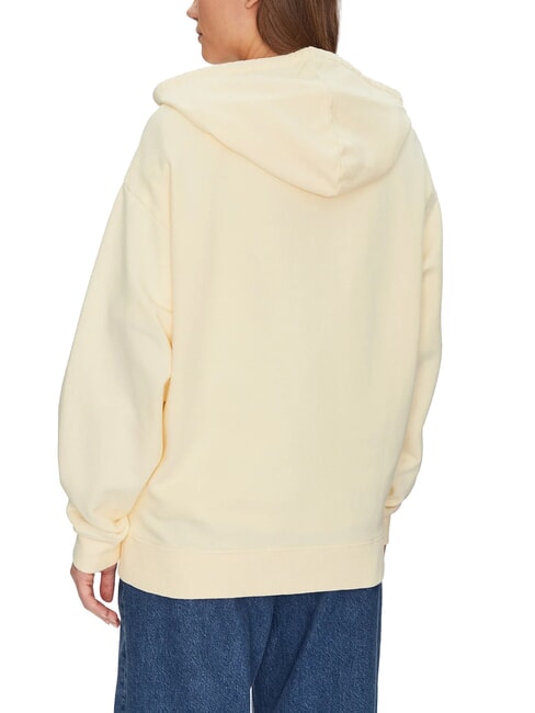EVERYDAY Felpa full zip con cappuccio lemon icing - Felpe Donna