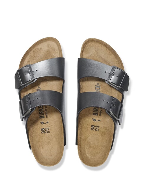 ARIZONA Sandalo ciabatta metallizzato black - Scarpe Donna