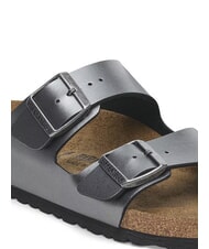 BIRKENSTOCK ARIZONA Sandalo ciabatta metallizzato black - Scarpe Donna - 5